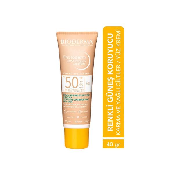 Bioderma Photoderm Cover Concealing Sunscreen Cream Light SPF50+ - Mineral Sunscreen for Mixed & Oily Skin Bioderma Photoderm Cover SPF50+ Sunscreen Cream - Mineral & Concealing mineral sunscreen, concealing sunscreen, SPF50+, non-comedogenic sun cream, Bioderma Photoderm Cover, sunscreen for oily skin, sun protection, coverage, mixed skin, oily skin, cosmetic, skincare, sun care, dermatologically tested, Photoderm Cover Light
