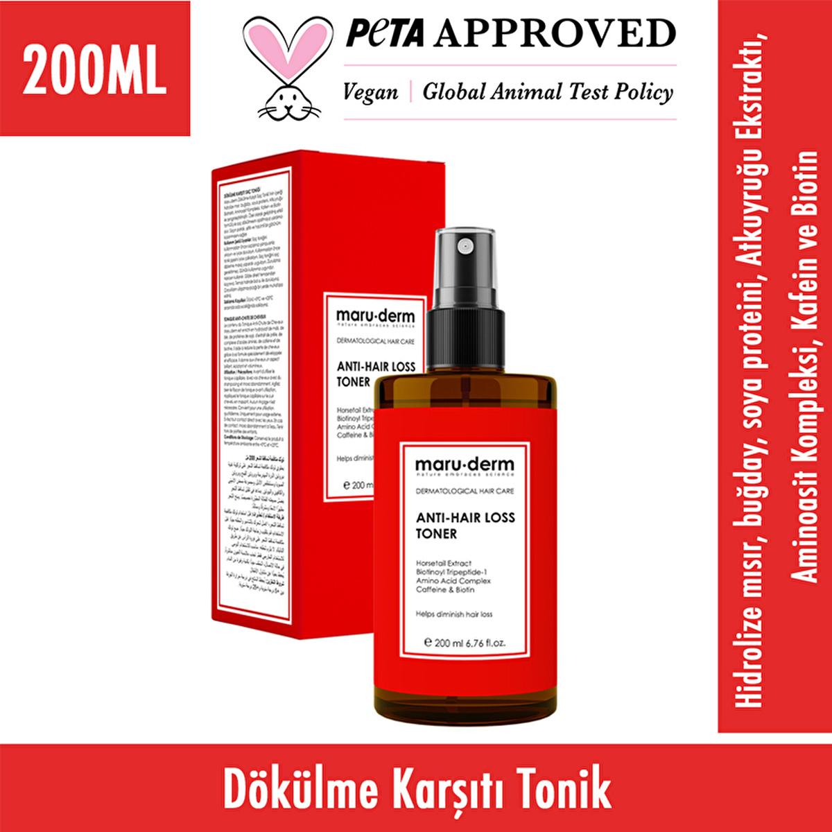 Maruderm Biotin & Kafein Hair Tonic - Anti-Hair Loss, Stimulates Growth & Strengthens Hair Follicles - 6.76 fl oz Maruderm Hair Tonic - Anti-Hair Loss & Hair Growth Hair Tonic, Anti-Hair Loss, Hair Growth Serum, Natural Hair Care, Biotin Hair Treatment, Caffeine for Hair, Hair Loss Solution, Hair Strengthening, Hair Nourishment, Healthy Hair, Voluminous Hair, Hair Care, Hair Products, Maruderm