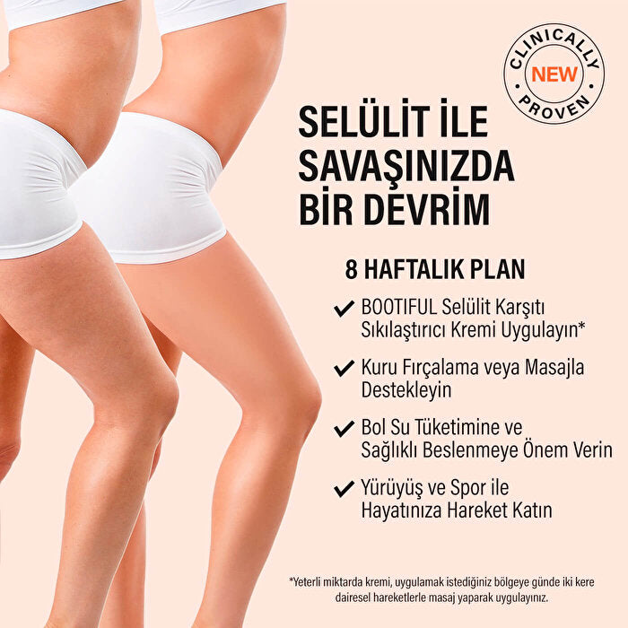 Bootiful Cellulite Reducing Firming Cream 200ml - Smooth & Tight | Vegan