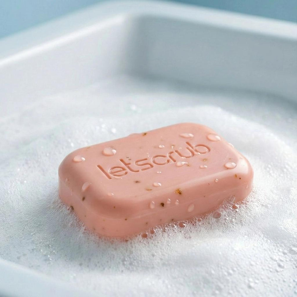 Let'scrub Olive Oil & Rose Oil Soap for Hydrated Skin 100g