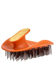 Manta Curls Hairbrush for Thick and Curly Hair in Amber Orange Gold