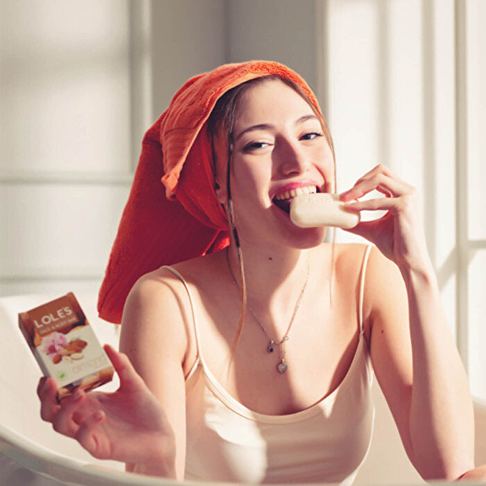 Lole Almond Solid Soap 100g - Natural Moisturizing Bar | Pure Plant-Based