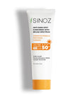 Sinoz SPF 50+ Anti-Spot Facial Sunscreen: Broad Spectrum Protection, Non-Greasy, Moisturizing - Perfect for All Skin Types, Prevents Sun Damage Sinoz SPF50+ Sunscreen: Anti-Spot, Non-Greasy | Protect Your Face SPF50 sunscreen, broad spectrum sunscreen, anti-spot sunscreen, sunscreen for face, non-greasy sunscreen, sunscreen for all skin types, sunscreen for hyperpigmentation, daily facial sunscreen, moisturizing sunscreen, sunscreen with turmeric, facial sunscreen, sun protection, hyperpigmentation treatmen
