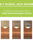 Palette Natural Hair Dye Permanent Light Copper 9-7 - Natural Ingredients for Long-Lasting Color - view 3