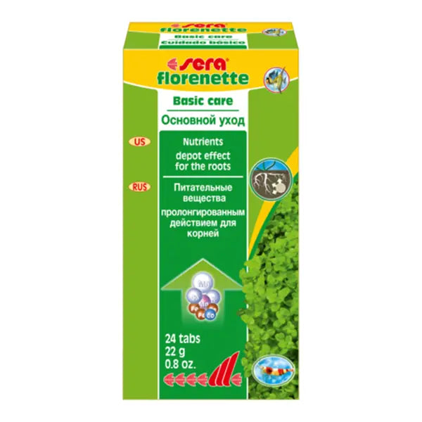 Sera Florenette Aquatic Plant Fertilizer Tablets 24 Pcs for Healthy Growth