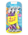 Gillette Venus Disposable Women's Razor - 6 Count | 3 Blades