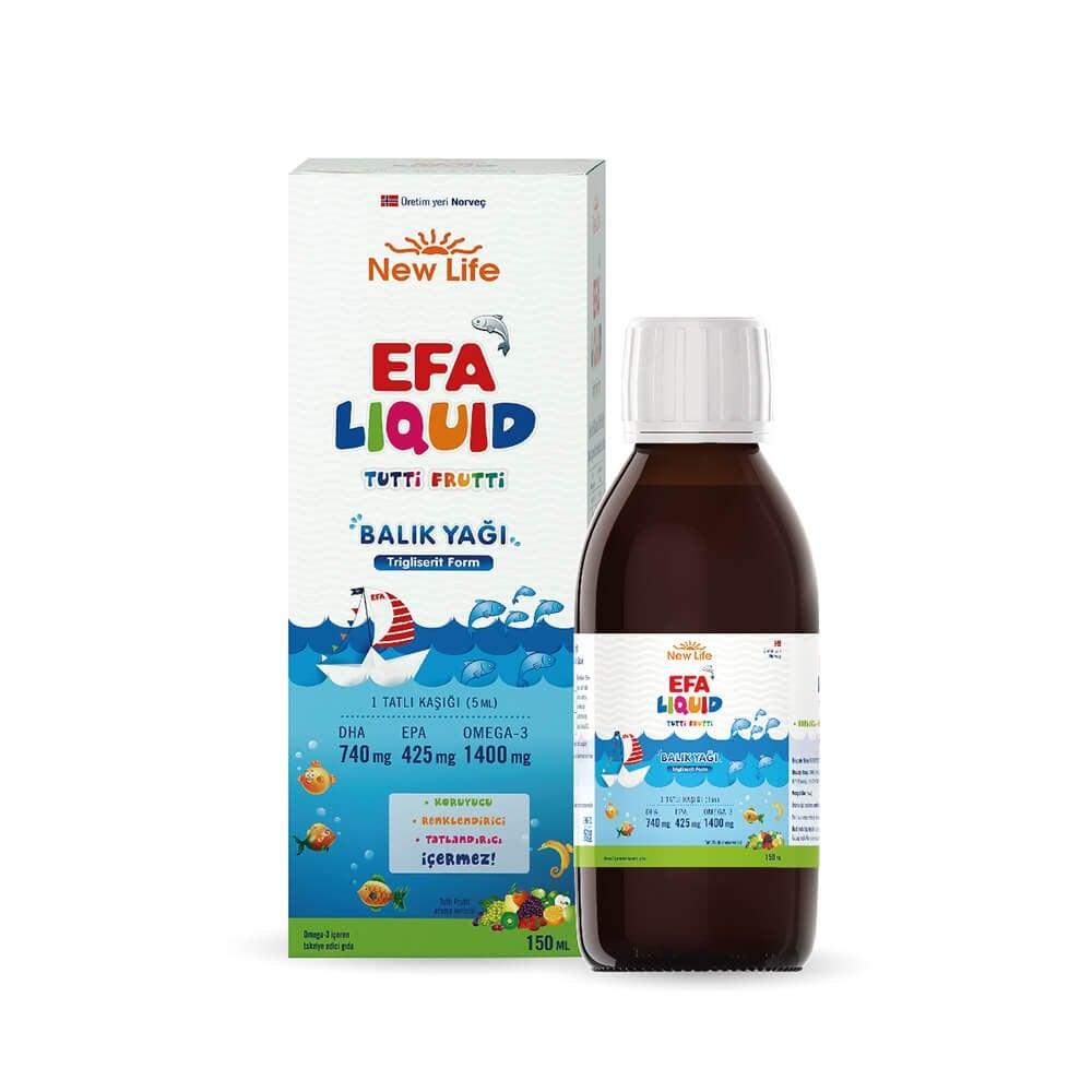 New Life Efa Liquid Tutti Frutti Flavored Omega-3 Fish Oil Supplement for Kids - 5.07 fl oz New Life Omega-3 Fish Oil for Kids - 5.07 fl oz omega-3 supplement, fish oil for kids, liquid fish oil, Tutti Frutti flavored supplement, EPA and DHA supplement, heart health supplement, brain health support, dietary supplement, kids health, omega-3 fatty acids, triglyceride form fish oil, child health supplement