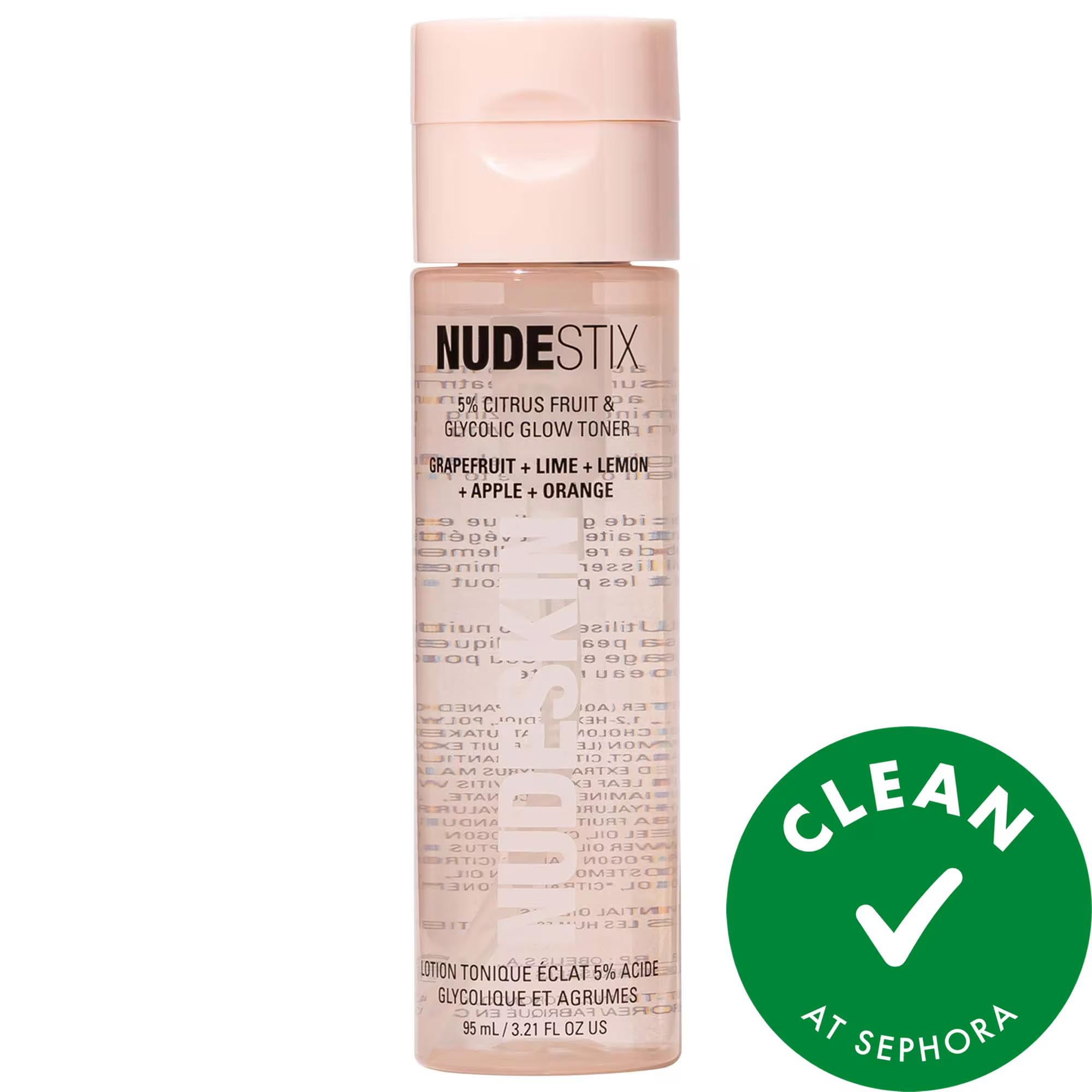 Nudeskin 5% Citrus Fruit & Glycolic Glow Toner - Vegan Skincare Toner for Glowing Skin, Cruelty-Free Beauty Nudeskin Glycolic Glow Toner - Vegan Skincare for Radiant Skin Skincare Toner, Glycolic Acid Toner, Vegan Skincare, Cruelty-Free Beauty, Natural Exfoliant, Glowing Skin Toner, Chemical-Free Skincare, Skincare, Toners, Vegan, Cruelty-Free, Glycolic Acid, Citrus Fruit Acids, Hyaluronic Acid, Liquid Toner, Normal Skin, Dry Skin, Combination Skin, Oily Skin, Fine Lines and Wrinkles, Pores, Dullness