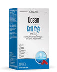 Ocean Krill Oil Supplement - 500 mg Omega-3 Fatty Acids, EPA DHA, Antioxidant Astaxanthin - Dietary - Vitamin & Supplement