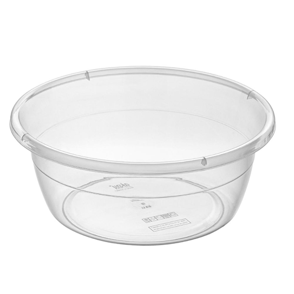 Bee Home Plastic Storage Container, 22L Round Transparent Food-Safe Household Storage Solution
