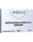 VeNatura Vitamin B12 Supplement - Methylcobalamin ODT 1000 µg for Nerve Health & Energy - Vegan & Gluten-Free VeNatura Vitamin B12 ODT - 1000 µg Methylcobalamin for Vegans Vitamin B12 supplement, Methylcobalamin, Orally disintegrating tablets, Vegan dietary supplement, Gluten-free supplement, Health & Wellness, Dietary Supplements, Vitamin Supplements, Vegan Health, Nerve Health Support, Energy Boost, Red Blood Cell Formation
