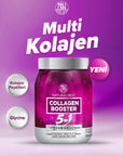 NaturalNest 5 in 1 Collagen Supplement for Skin & Hair - 450g Collagen Booster - Face Serum