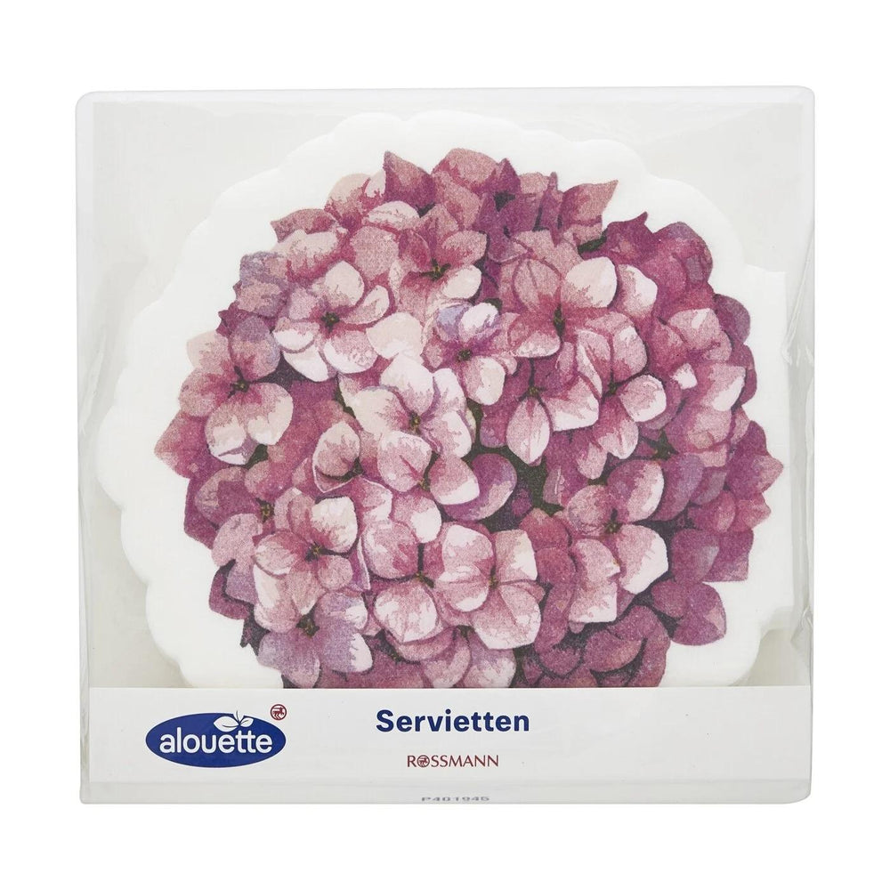 Alouette Hydrangea Cut Spring Napkins 12-Pack