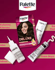 Palette Deluxe Saç Boyası 4-0 Kahve - Long-Lasting Hair Dye for Vibrant Color Palette Deluxe Hair Dye - Vibrant Long-Lasting Color Hair dye, Long-lasting hair color, Hair coloring products, Deluxe hair dye, Palette Deluxe Saç Boyası, Hair care, Cosmetics, Beauty products, Hair color maintenance, Vibrant hair color