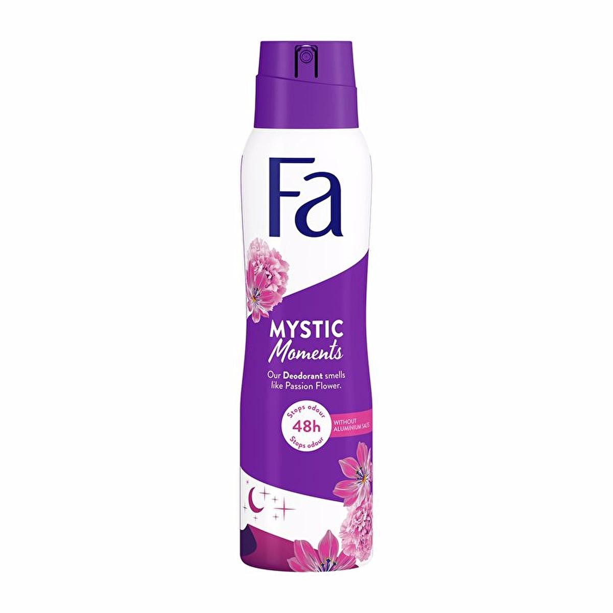 Fa Mystic Women's Deodorant Spray - Long Lasting, Aluminum-Free, 5.07 fl oz Fa Mystic Deodorant Spray for Women - 48hr Protection women's deodorant spray, aluminum-free deodorant, long-lasting deodorant, natural deodorant spray, fragrant deodorant for women, personal care, hygiene products, sensitive skin care, natural personal care, passionflower scented, 48-hour protection, travel size deodorant