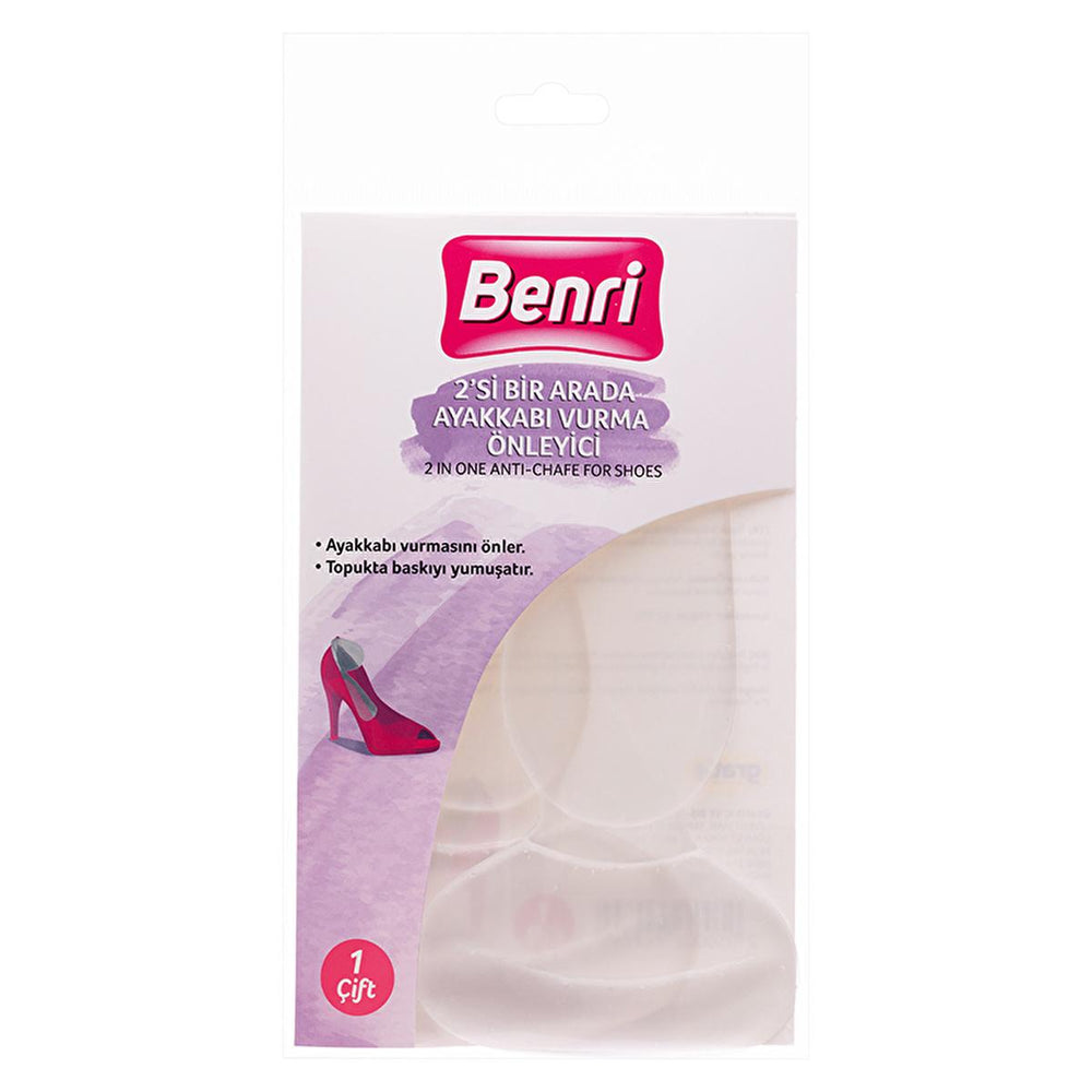 Benri Heel Protector - Anti-Slip Cushioning for High Heels, Comfortable Shoe Inserts for Women