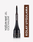 Flormar Gel Eyeliner - High Pigment, Long Lasting, Matte Finish Eye Makeup for Dramatic Look Flormar Gel Eyeliner - High Pigment & Long Lasting Flormar Gel Eyeliner, Gel Eyeliner, Matte Eyeliner, Long Lasting Eyeliner, High Pigment Eyeliner, Eye Makeup, Dramatic Eye Look, Coconut Oil, Matte Finish, Special Brush Cap, Cosmetic, Makeup, Beauty Products, Eye Care