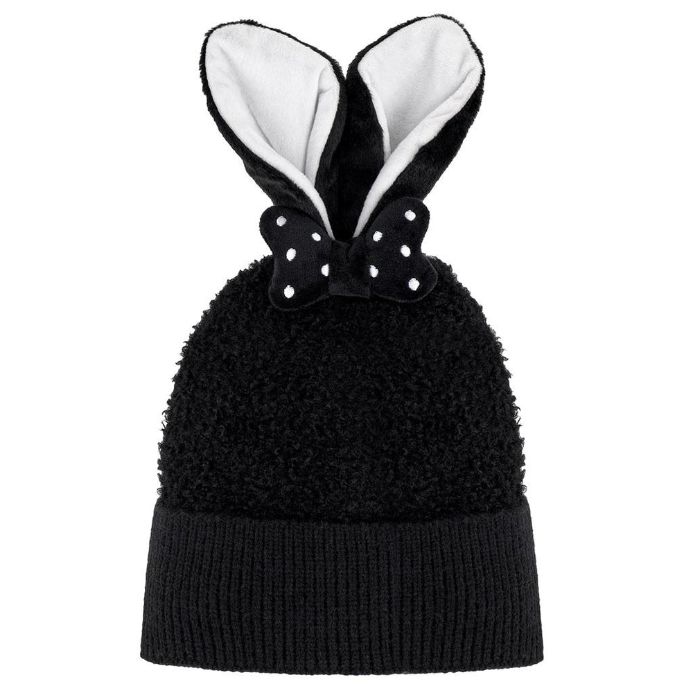 Eklips Kids Black Beanie with Cute Ears 1 pc