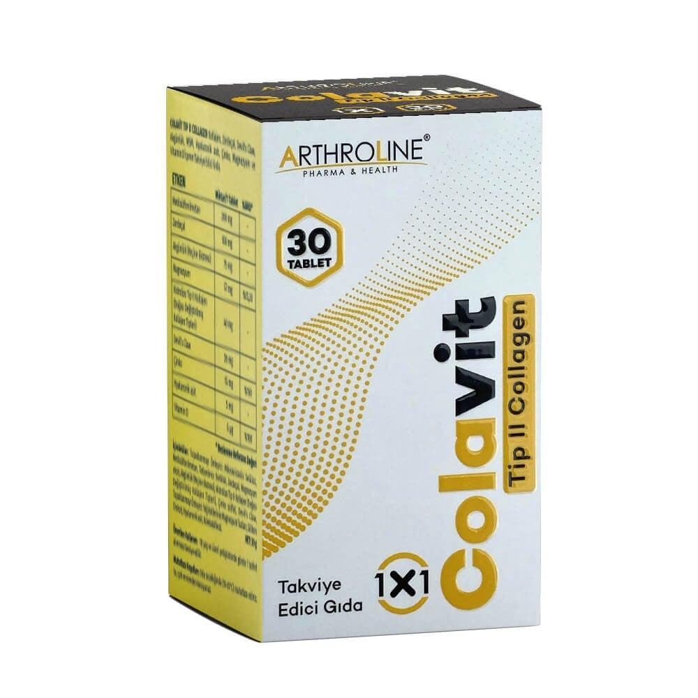 Colavit Joint Health Supplement with MSM, Turmeric, and Hyaluronic Acid - 30 Tablets Colavit Joint Health Supplement - 30 Tablets | Natural Relief joint health supplement, MSM benefits, Turmeric Curcumin supplement, Hyaluronic Acid joint support, natural anti-inflammatory, dietary supplement, joint pain relief, mobility support, flexibility supplement, arthritis support, natural joint care, supplement for joint health, Colavit, joint comfort, active lifestyle supplement