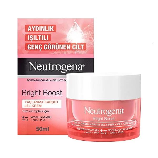 Neutrogena Anti-Aging Gel Cream Bright Boost - Hydrating Face Cream for Fine Line Reduction and Skin Tone Evening Neutrogena Bright Boost Anti-Aging Gel Cream - Hydrate & Brighten anti-aging gel cream, Neutrogena Bright Boost, fine line reduction, skin tone evening, hydrating face cream, skincare, cosmetics, face moisturizer, brightening cream, youthful skin, radiant skin, skincare routine, anti-aging skincare, Neutrogena, gel cream, AHA, PHA, Neoglucosamine