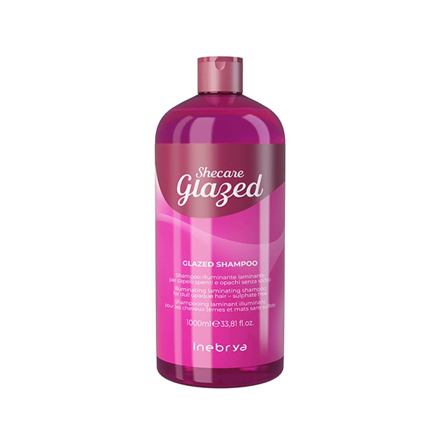 Inebrya Shecare Glazed Shampoo for Matte & Dull Hair - 1000ml, Shine Enhancing & Nourishing Hair Care Inebrya Shecare Glazed Shampoo for Matte & Dull Hair hair shampoo, shine enhancing shampoo, matte hair care, dull hair treatment, Inebrya Shecare, hair nourishment, large capacity shampoo, gentle shampoo, dry hair care, damaged hair repair