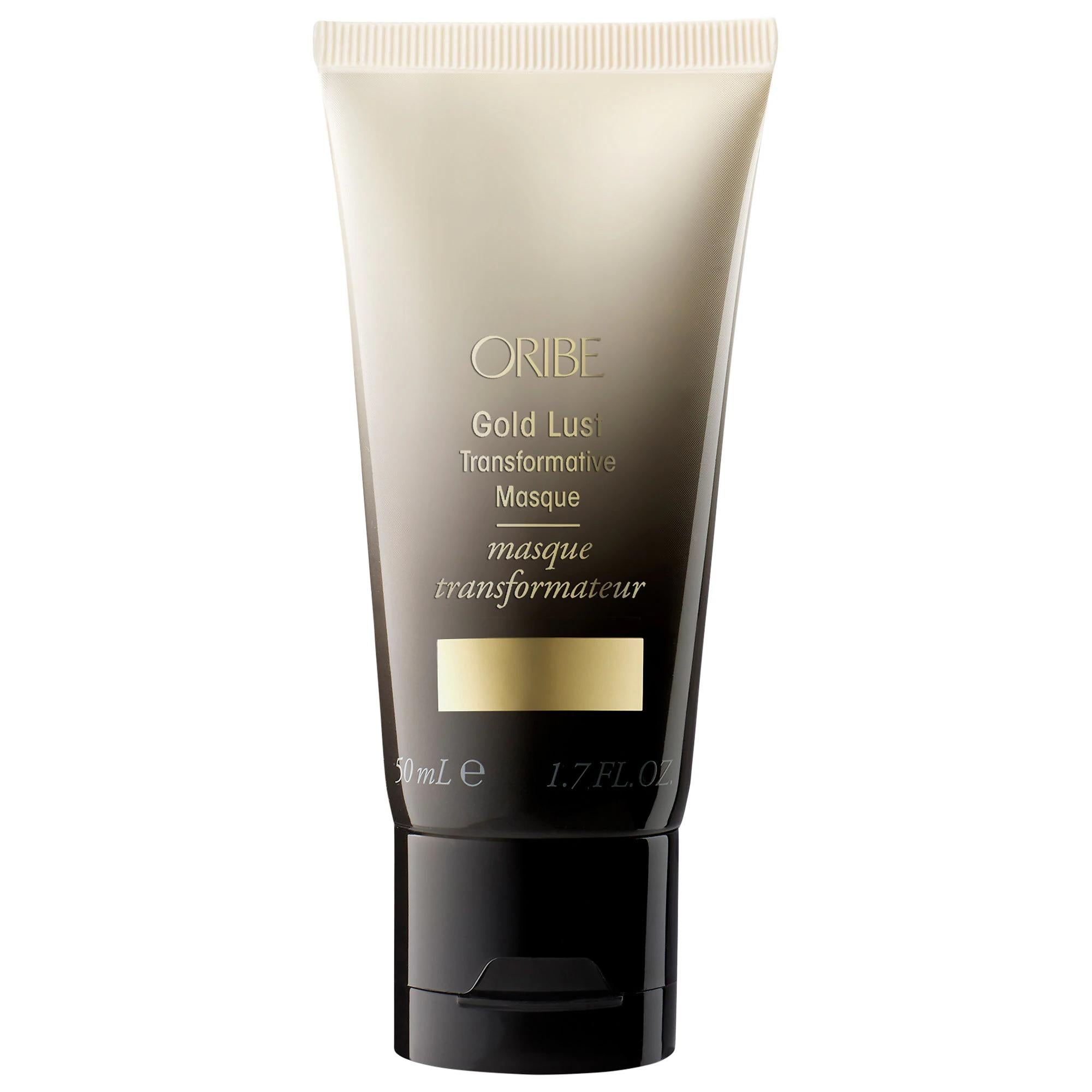 Oribe Mini Gold Lust Transformative Mask - Intensive Moisturizing Hair Treatment for Dry, Damaged Hair Oribe Mini Gold Lust Mask - Moisturizing Hair Treatment Hair Mask, Moisturizing Hair Treatment, Dry Hair Care, Damaged Hair Repair, Vegan Hair Products, Gluten-Free Hair Care, Cruelty-Free Cosmetics, Oribe, Hair Care, Hair Treatment, Intensive Moisturization, Bio-Restorative Complex, Baobab Tree Oil, Oribe Signature Complex