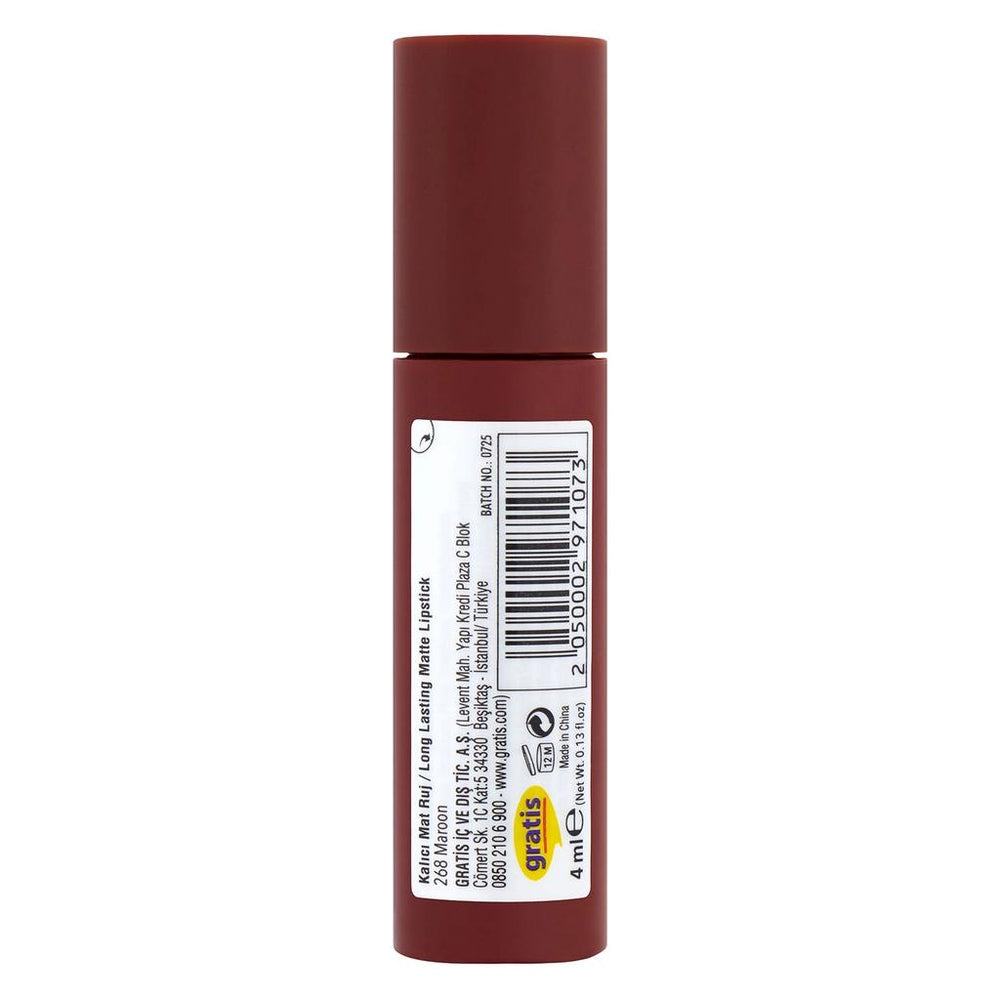 Beaulis Stay It Matte Lipstick 268 Maroon 4ml
