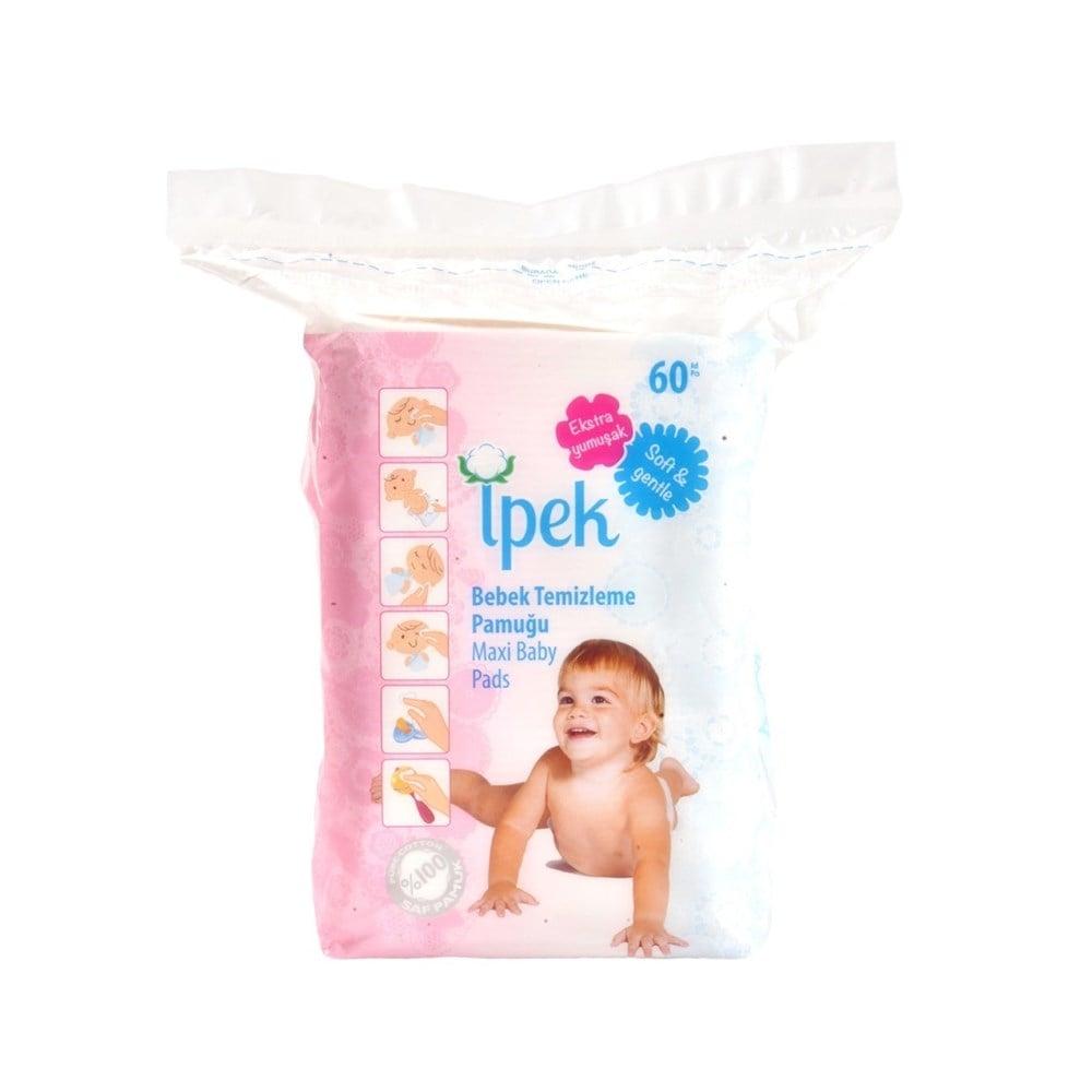 İpek Baby Cleaning Pads 60 Count - Gentle, Hypoallergenic, and Natural for Sensitive Skin İpek Baby Cleaning Pads - Gentle & Natural baby cleaning pads, cotton baby wipes, gentle baby cleaning, natural baby care products, hypoallergenic baby wipes, baby skin care, gentle cleaning, soft baby wipes, natural baby products, baby hygiene, sensitive skin care
