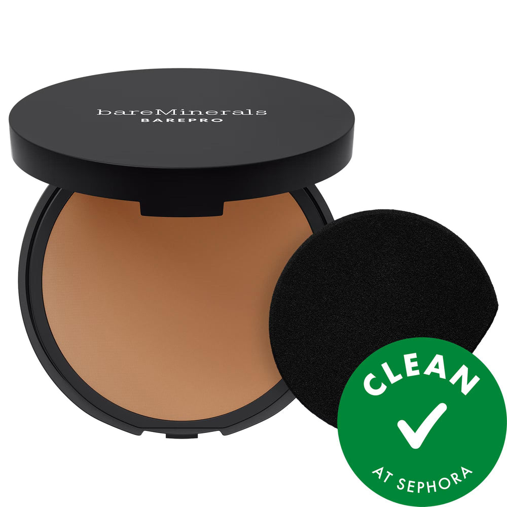 BAREPRO 24HR Skin Perfecting Talc-Free Matte Powder Foundation - Long-Lasting, Full Coverage, Natural Makeup for Sensitive Skin BAREPRO Talc-Free Foundation for Sensitive Skin Talc-free foundation, Natural makeup, Vegan cosmetics, Long-lasting full coverage foundation, Pressed powder foundation, Sensitive skin friendly, Cruelty-free, Gluten-free, Non-comedogenic, Makeup, Face makeup, Foundation, Cosmetics, Skincare