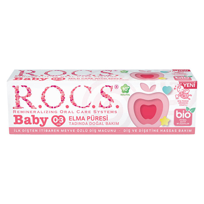 ROCS Baby 0-3 Years Toothpaste 35 ml / Apple Puree