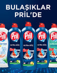 Pril Powerful Dishwashing Liquid - 5+ Effect Formula, Lemon Scented, Effective Grease Remover Pril Dishwashing Liquid - Powerful & Economical Dishwashing Liquid, Powerful Dish Soap, Lemon Scented Dishwashing Liquid, Economical Dishwashing, Effective Grease Remover, Household Cleaning, Kitchen Essentials, Cleaning Products, Dish Soap, Grease Remover, Lemon Scented, Long-Lasting Foam