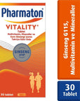Pharmaton Vitality Multivitamin Supplement for Adults - Boost Energy, Enhance Mental Clarity, and - Vitamin & Supplement