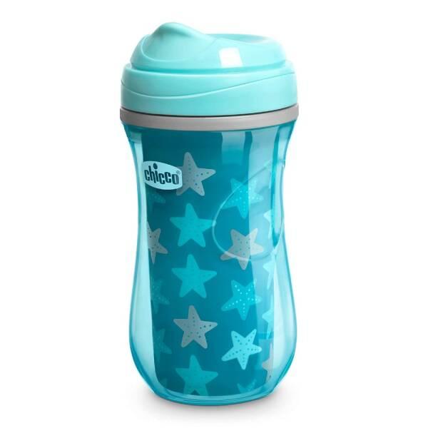 Chicco Insulated Active Cup Turkuaz 14 Months+ Toddler Drinking Cup - Thermal Insulation for Hot & Cold Drinks - Baby Care