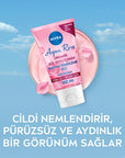 Nivea Aqua Rose Makeup Cleansing Gel - Hydrating, Gentle, Dermatologically Tested - 5.07 fl oz Nivea Aqua Rose Makeup Cleansing Gel - Hydrating & Gentle makeup cleansing gel, Nivea Aqua Rose, organic rose water, hydrating cleanser, dermatologically tested, gentle makeup removal, long-lasting hydration, sensitive skin friendly, skincare routine, face cleansing, Nivea, cosmetics, beauty products