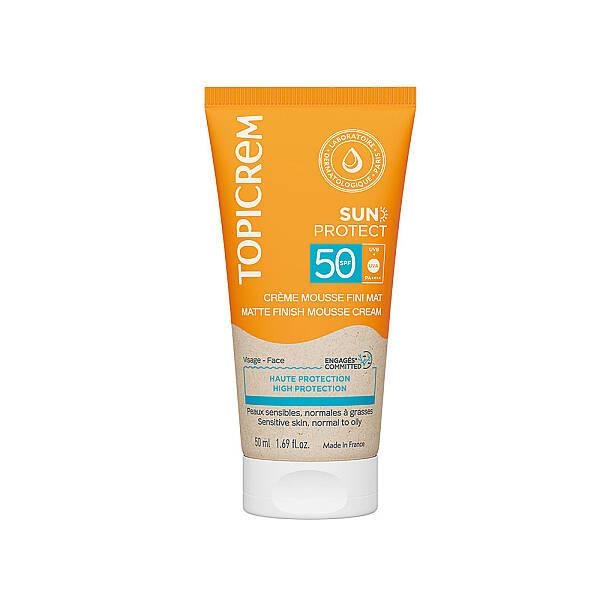 Topicrem Sun Protect SPF50 Mattifying Sunscreen Foam Cream 50 ml