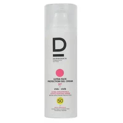 Dermoskin Ultra Face Protection Sun Screen 97 Spf50 50ml - Broad-Spectrum Face Sunscreen SPF 50, Water-Resistant, Paraben-Free Dermoskin Ultra Face Sunscreen SPF 50 - Water-Resistant & Paraben-Free face sunscreen, SPF 50 sunscreen, water-resistant sunscreen, paraben-free sunscreen, broad-spectrum sunscreen, facial sun protection, sensitive skin care, moisturizing sunscreen, outdoor activities, skin health, hydration, UVA protection, UVB protection, sunburn prevention, premature aging prevention, skin cancer