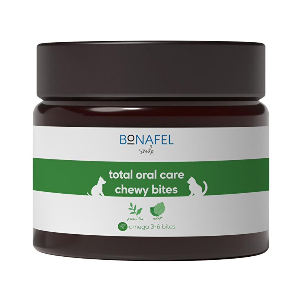 Bonafel Pet Dental Chews for Cats and Dogs - Natural Oral Health Supplement with Green Tea, Mint, and Omega 3-6 - view 3