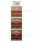 Palette Deluxe 7-554 Golden Caramel Hair Dye: Rich, Long-Lasting Color & Shine - At Home Permanent Hair Color Palette Deluxe Golden Caramel Hair Dye: Long Lasting Color & Shine hair dye, hair color, permanent hair dye, Palette Deluxe hair dye, golden caramel hair dye, long lasting hair color, hair color with shine, at home hair color, hair coloring, hair treatment, golden hair, caramel hair, radiant hair, shiny hair, nourishing hair dye, vibrant hair color, beauty, personal care, women's hair, color treatme