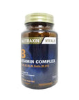Nutraxin B Vitamin Complex 60 Tablets - Dietary Supplement for Adults with Comprehensive B Vitamins - Vitamin & Supplement