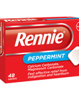 Rennie Peppermint 48 Tablets box front