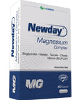 Newday Magnesium Complex Supplement with Vitamin B6 - 60 Capsules, Halal Certified, Titanium Dioxide Free