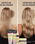 John Frieda Go Blonder Lightening Shampoo for Blonde Hair - 250ml, Nourishing & Strengthening