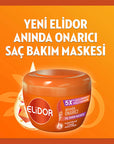 Elidor Instant Repair Hair Mask 160ml - Restores Damaged Hair | Premium Quality