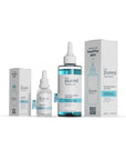 The Purest Solutions Skincare Set - Hydrating Serum & Exfoliating Toner for Dry, Irregular Skin - Hyaluronic Acid & Glyc