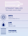 Durex Ultra-Thin Condoms - 10 Pack, Sensitive, Reliable Contraceptive Protection