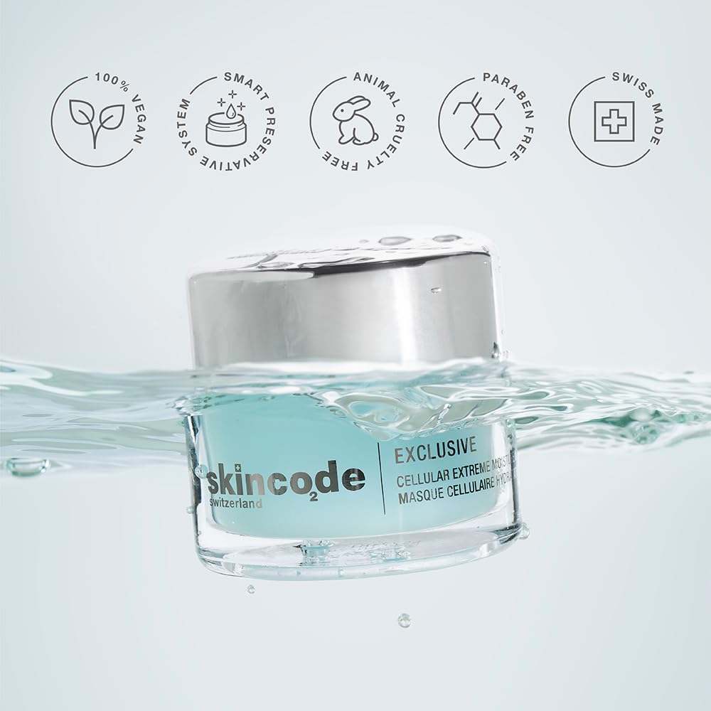 Skincode Moisturizing Face Mask - Hydrating Skincare with Glycerin for Dry Skin Relief