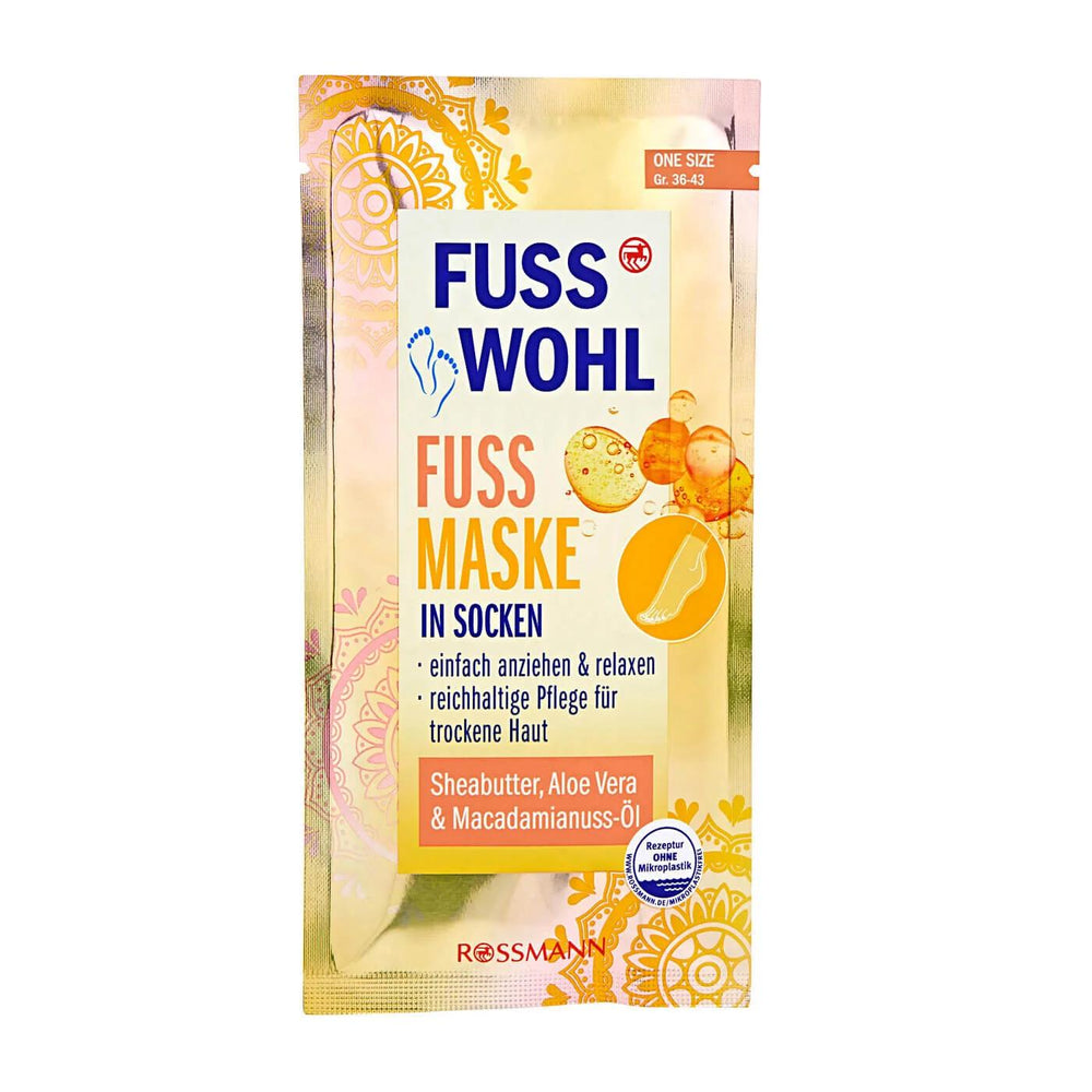 Fusswohl Shea Butter & Macadamia Foot Mask 1 Pack