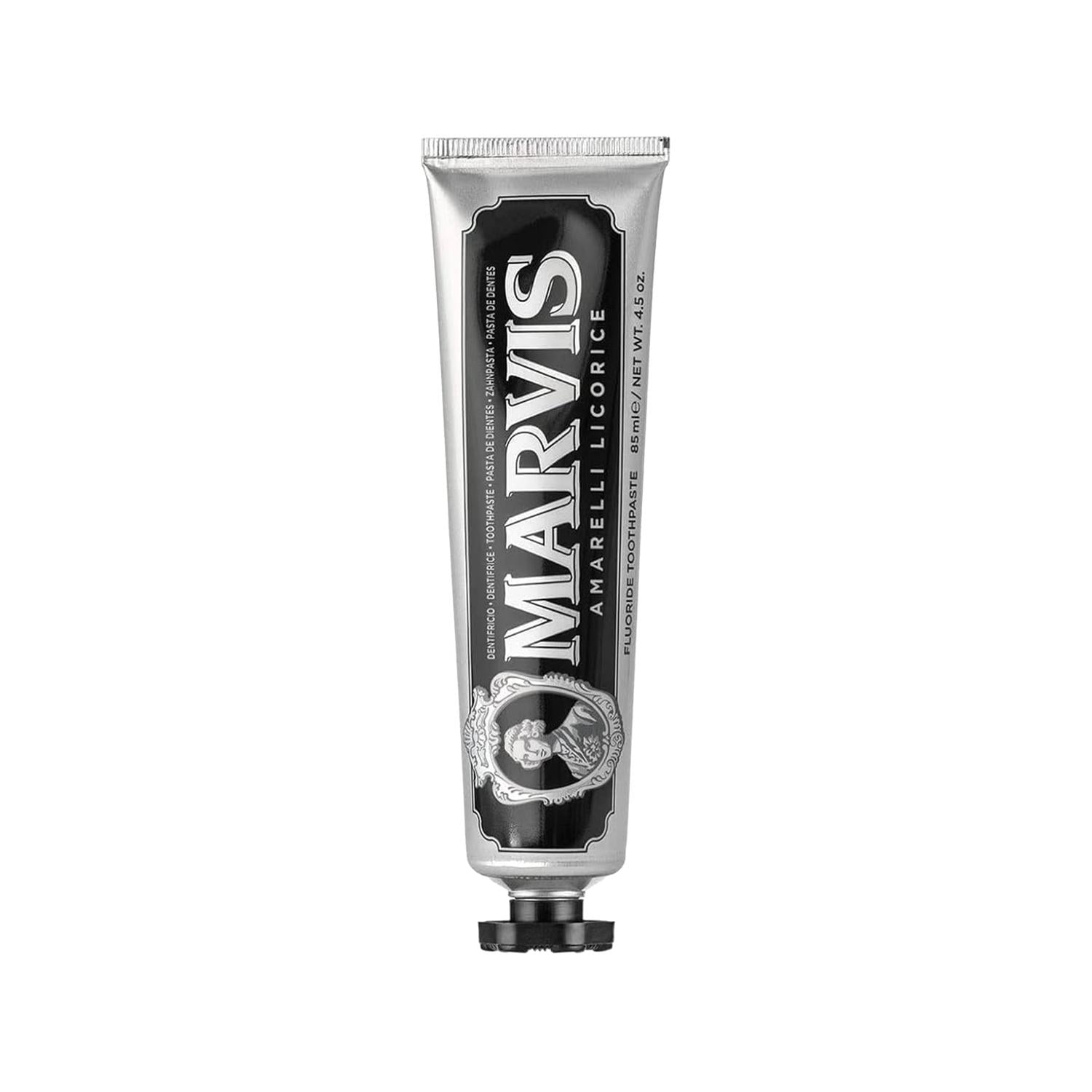 Marvis Amerelli Licorice Mint Toothpaste 85ml - Premium Oral Care with Unique Flavor Marvis Amerelli Licorice Mint Toothpaste 85ml Marvis Toothpaste, Licorice Mint Toothpaste, Amerelli Licorice Mint, Premium Toothpaste, 85 ml Toothpaste, Oral Care, Unique Flavor, Premium Oral Hygiene, Daily Oral Care, Licorice Mint Flavor, Marvis Amerelli