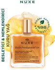 Nuxe Huile Prodigieuse Or: Shimmering Golden Dry Oil for Face, Body & Hair - Natural Multi-Purpose Illuminating Oil Nuxe Huile Prodigieuse Or: Shimmering Oil for Radiant Skin & Hair Nuxe Huile Prodigieuse Or, shimmering dry oil, golden shimmer oil, multi-purpose oil, natural beauty oil, face body hair oil, illuminating oil, pariltili kuru yag, altin pariltili yag, cosmetic oil, face oil, body oil, hair oil, natural ingredients, shimmering oil, golden oil, radiant skin, luminous skin, dry oil, non-greasy, hy