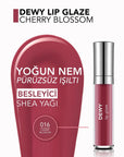 Flormar Dewy Lip Glaze Hydrating Lip Gloss 016 Cherry Blossom